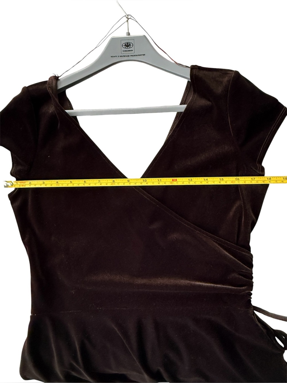Women’s LONDON STYLE Brown Velvet Dress size 10 - Picture 5 of 7